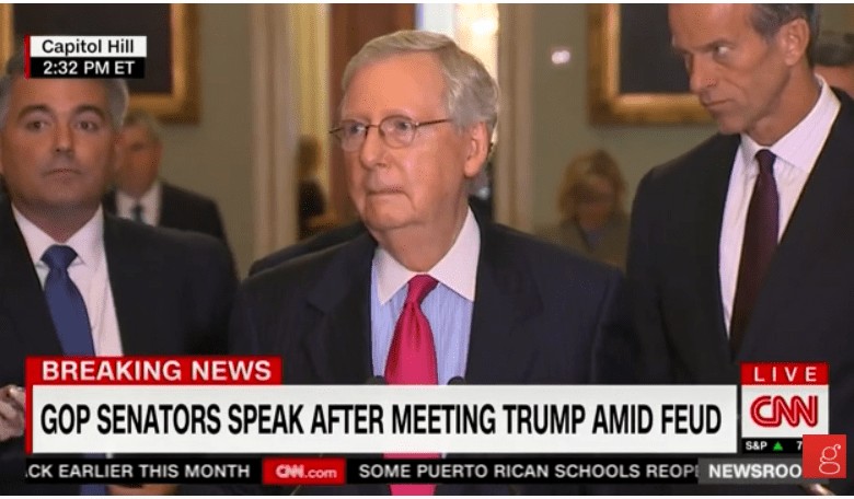 Meet the New Mitch: McConnell Doesn't Take 'Trump/Corker Feud' Bait From Press