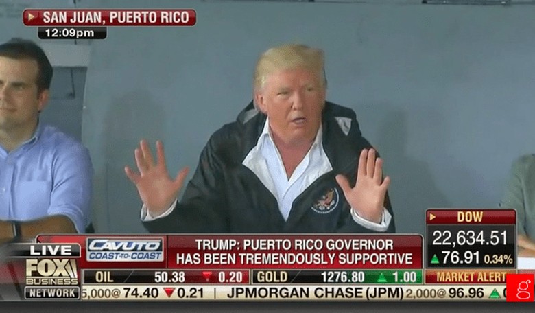 Trump Joking Around in Puerto Rico, Says It's 'Thrown Our Budget a Little out of Whack'