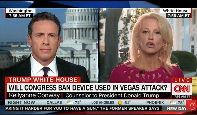 CNN's Cuomo Blasts Kellyanne Conway for Calling the Vegas Gunman a 'Madman'...?!?
