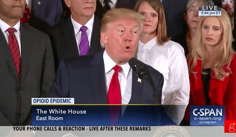 Trump Uses Illegal Drugs to Tout His Border Wall