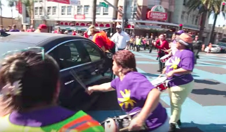 Driver Plows Into a Crowd of Immigrant Protesters in California