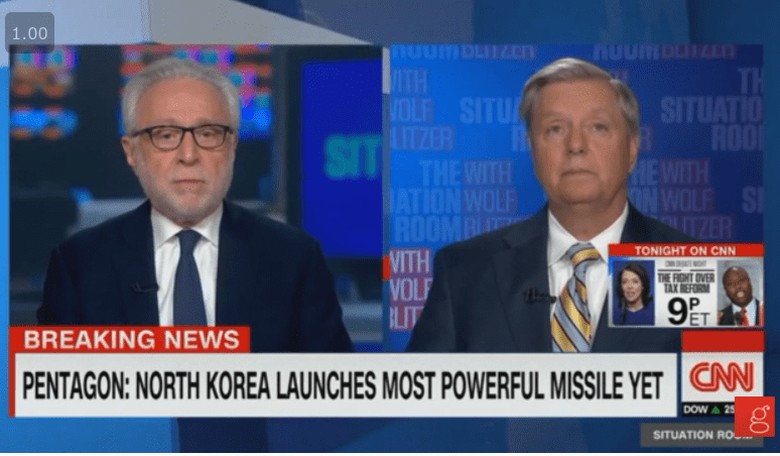 Lindsey Graham Chastises Wolf Blitzer Over CNN's Trump Coverage