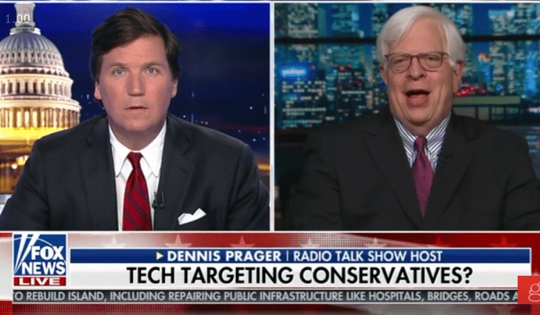 Dennis Prager Fills Tucker In on PragerU Lawsuit Against YouTube