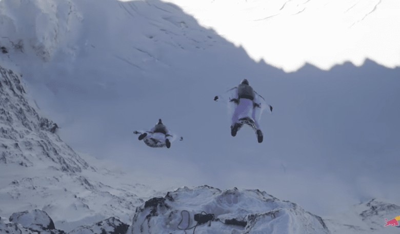 Wingsuit Flyers BASE Jump INTO a Flying Plane
