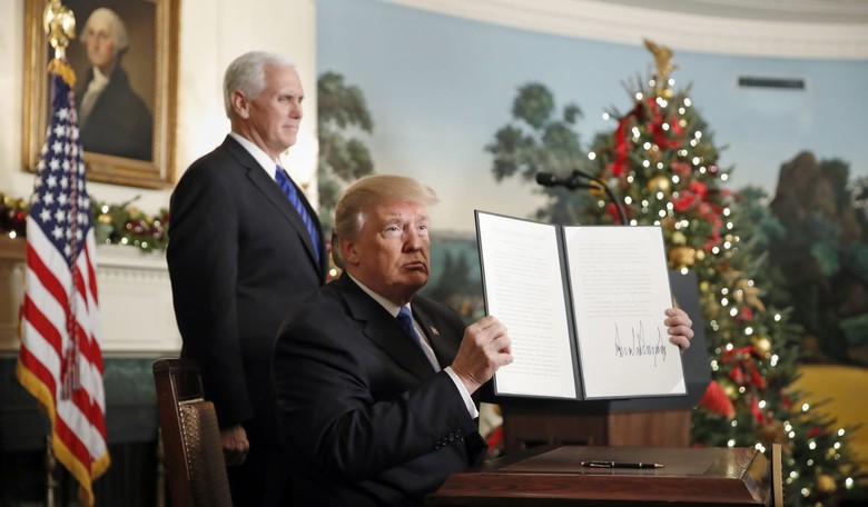 Trump Recognizes Jerusalem as Israel's Capital, with No Position on Final Status