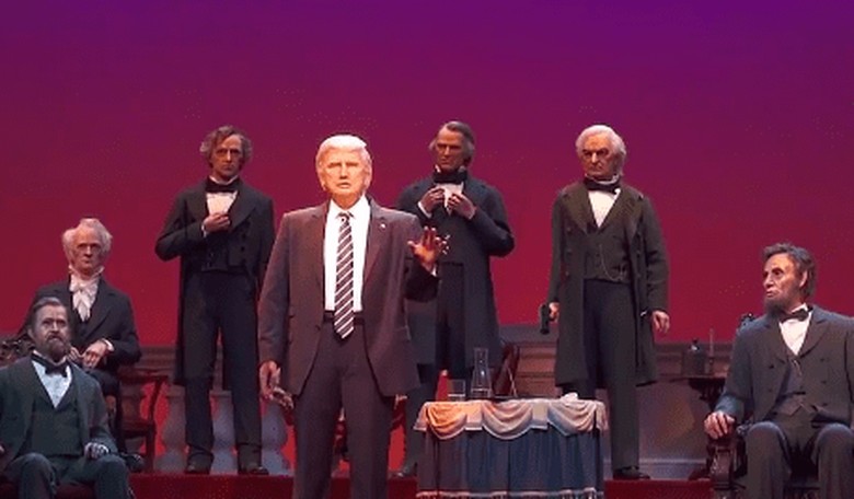 Unhinged Disney Visitors Scream at Robo-Trump in Hall of Presidents
