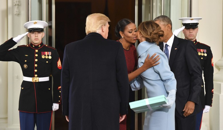 Michelle Obama Finally Reveals What Was in That Tiffany's Box Melania Gave Her on Inauguration Day