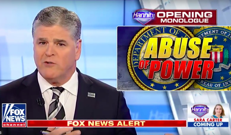 Hannity on Obama FISA Spying on Trump: 'The Abuse of Power Is Far Bigger Than Watergate'