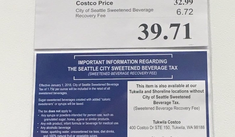 Soda Tax Sticker Shock Grips Seattle