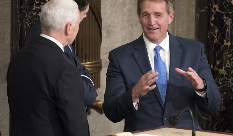 Flake on Trump's Slam of Non-Applauding Dems: 'Treason is Not a Punchline'