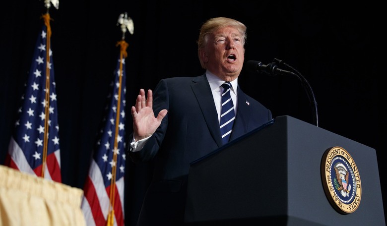 President Trump Turns Bible Verse About Salvation Into Hymn to American Greatness