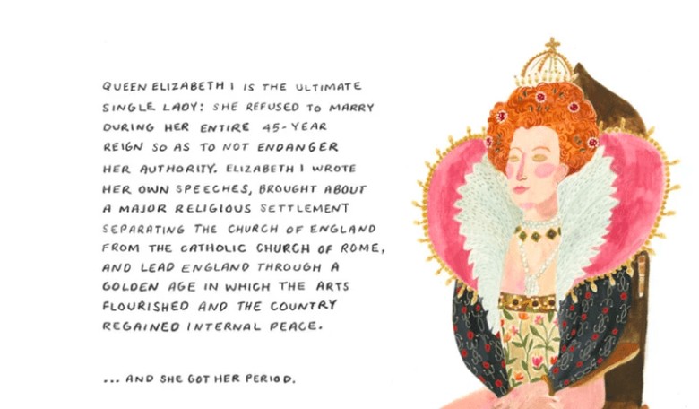 Artist Draws Famous Women Throughout History on Their Periods... In the Name of Feminism