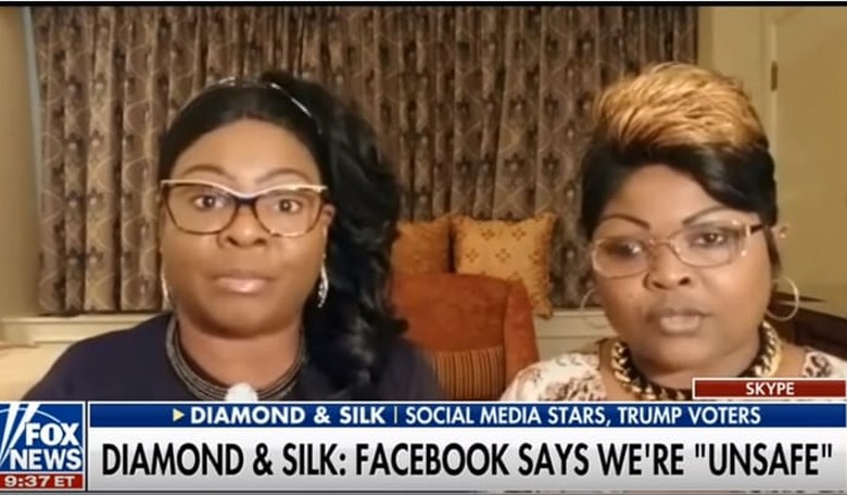 Facebook Deplatforms Diamond and Silk Because They're 'Unsafe to the Community'