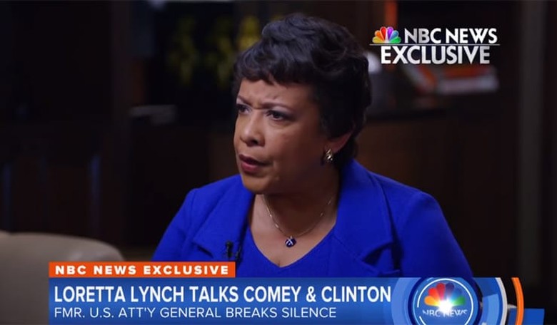 Loretta Lynch Contradicts James Comey's Senate Testimony: 'Concerns Were Not Raised' Regarding Email 'Matter'
