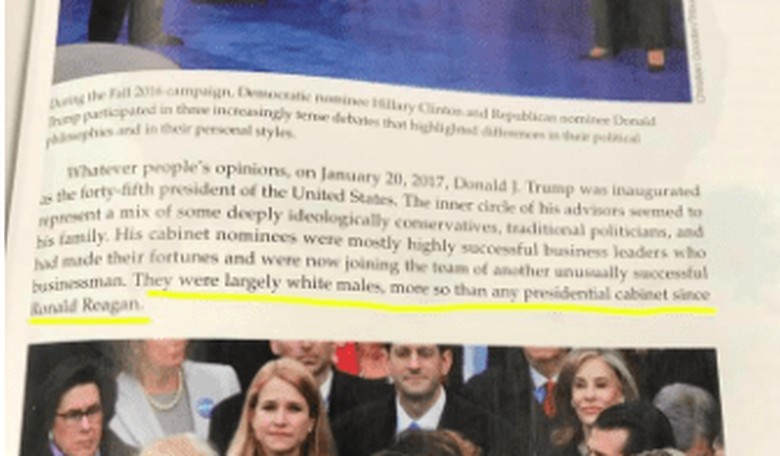 High School History Book Questions Trump's Sanity, Calls Supporters Racists