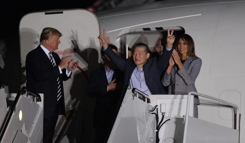 Colbert, Kimmel Use Freed American Hostages to Taunt Melania