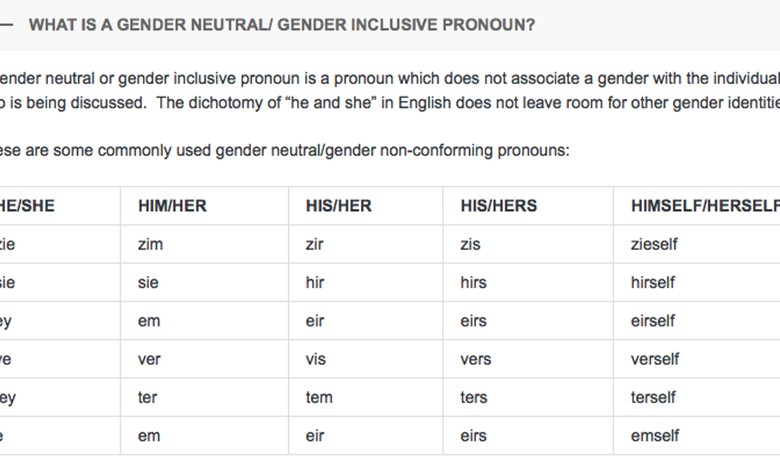 CUNY Lists 'Zim,' 'Ver,' 'Eeirself' as 'Gender Pronouns'