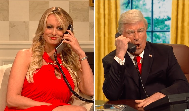 Stormy Daniels Mocks Trump on SNL, Demands His Resignation