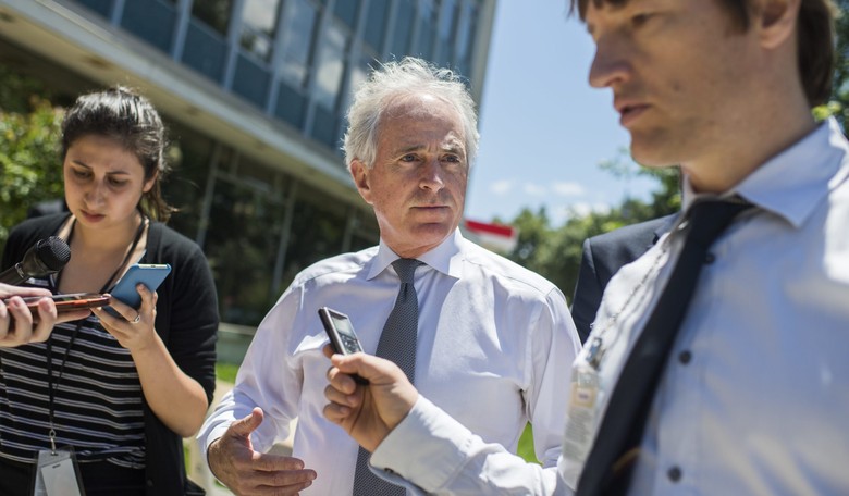 Corker Rails at GOPs Afraid to 'Poke the Bear' by Reining in Trump's Tariff Authority