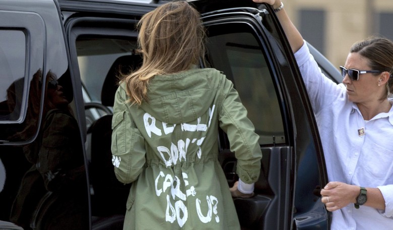 President Trump Explains the Message on Melania's Jacket That Sent the Media Into a Tizzy