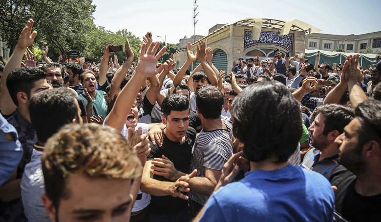 Iranian Protestors Take It to the Streets Chanting ‘Death to Palestine’