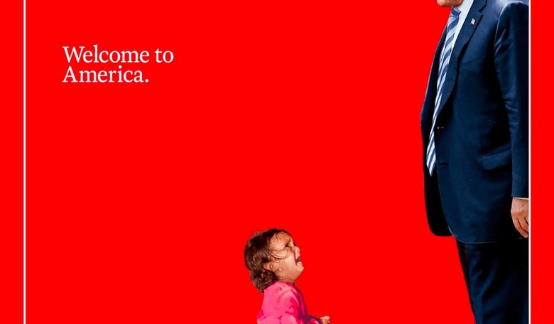 TIME Magazine Cover Shows a Heartless Trump Staring Down Immigrant Child