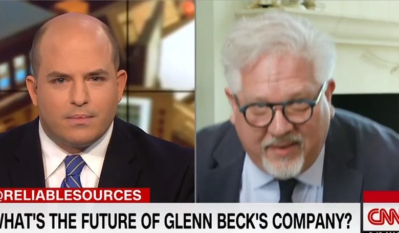 Wow, Glenn Beck Takes off Mic, Storms off CNN Set When Asked About Layoffs at The Blaze
