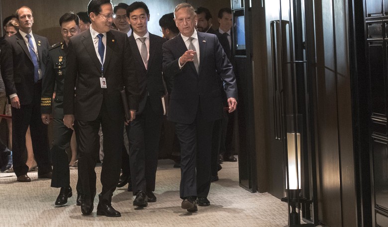 Mattis: U.S. Troops on Korean Peninsula Non-Negotiable, 'Not Going Anywhere'