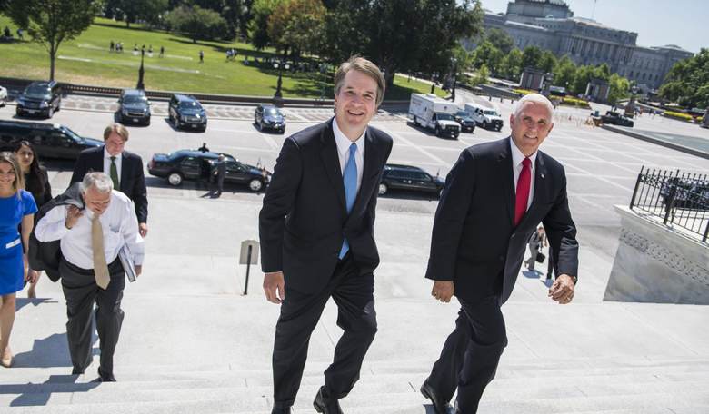 Kavanaugh Visits Capitol Hill as Durbin Predicts 'Wild West D.C.' If Confirmed