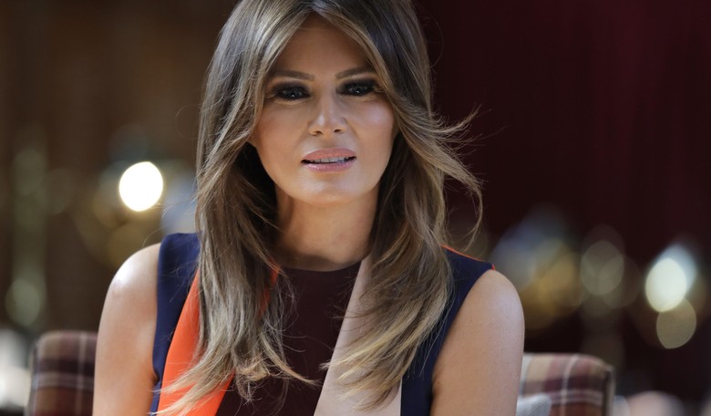 Melania Trump's Slovenian Hometown Erects a Wooden Statue of Her