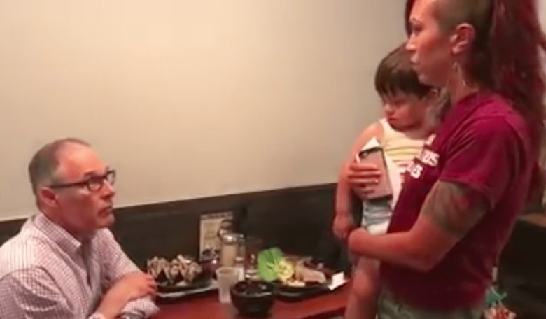 Angry Woman Accosts EPA Chief Scott Pruitt in a Restaurant