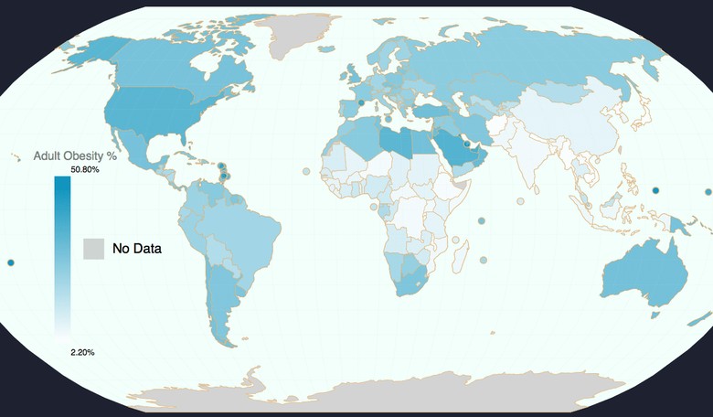 The Ten Most Obese Nations on Earth
