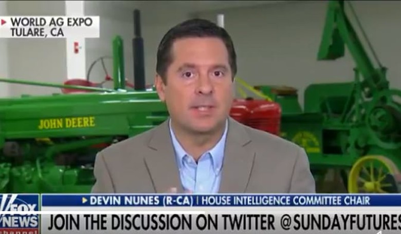 Nunes: DOJ/FBI Officials Stalling on Declassifying Docs Either 'Covering Up' or 'Involved' in Scandal