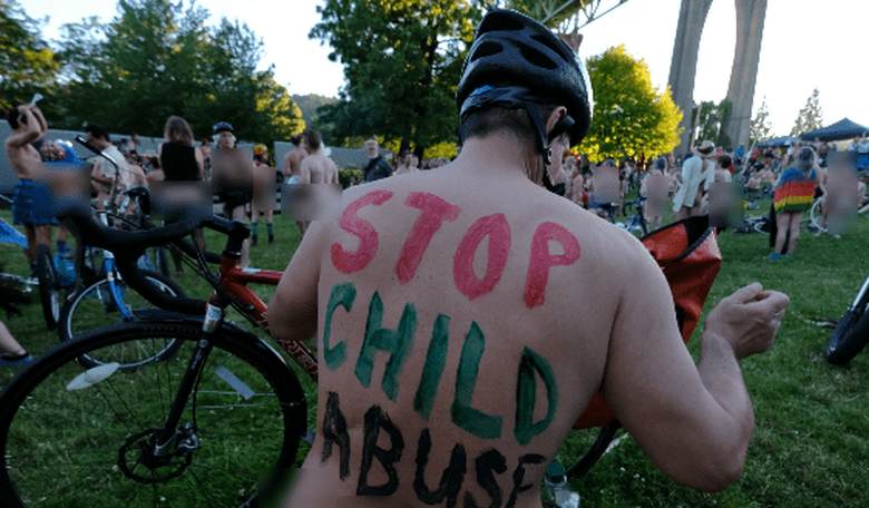 World Naked Bike Riders in St. Louis Exposed Penises and Vaginas, Sexually Molesting My Kids