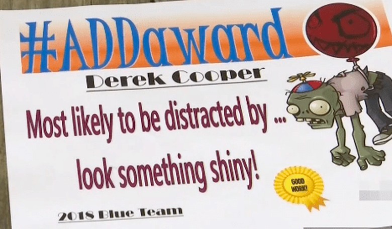 ADHD Boy Given 'Award' for 'Most Likely To Be Distracted'