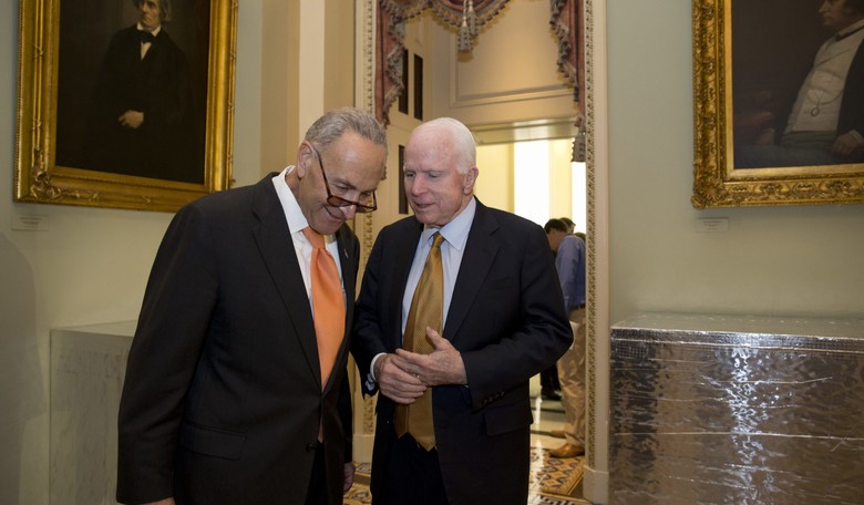 Schumer to Introduce Resolution Renaming Russell Senate Building After McCain