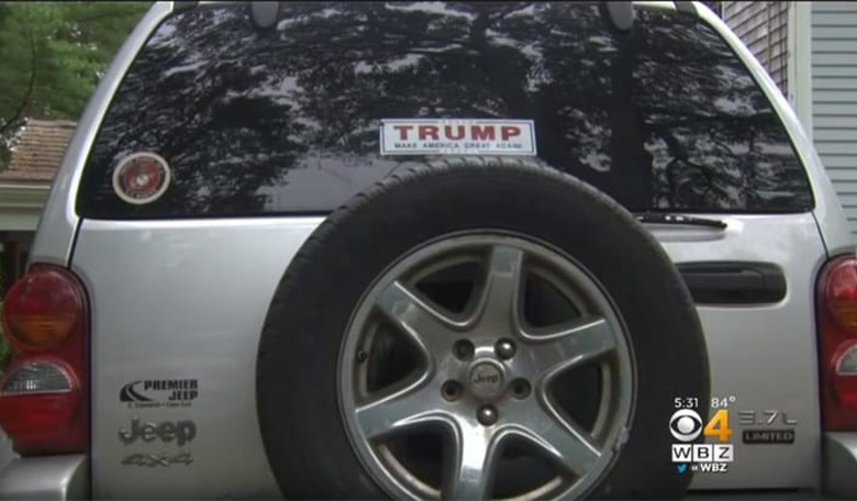 Enraged by Trump Bumper Sticker, Massachusetts Woman Rams into Man's Car