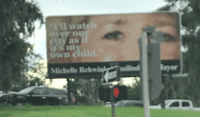 Creepy Big 'Mother's Watchful Eyes' Billboard Appears in Florida
