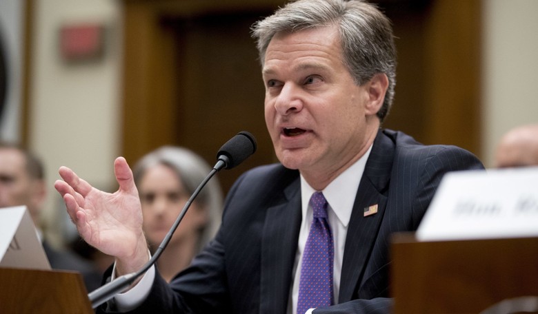Wray 'Very Concerned' About Threat from Chinese Telecom Firms After ZTE Deal