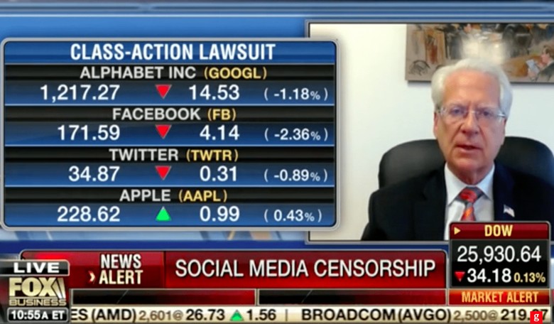 Former Reagan Anti-Trust Lawyer Sues Apple, Facebook, Google, Twitter for $1B