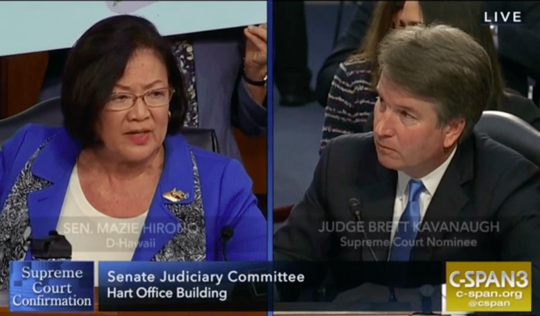 Sen. Mazie Hirono Launches Into Kavanaugh Witch Hunt Over MeToo, Hawaii, and Leftist 'Studies'