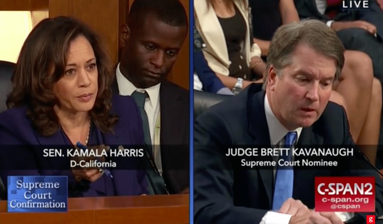 Kamala Harris Harasses Kavanaugh on Robert Mueller, Charlottesville, 'White Supremacist' Terms