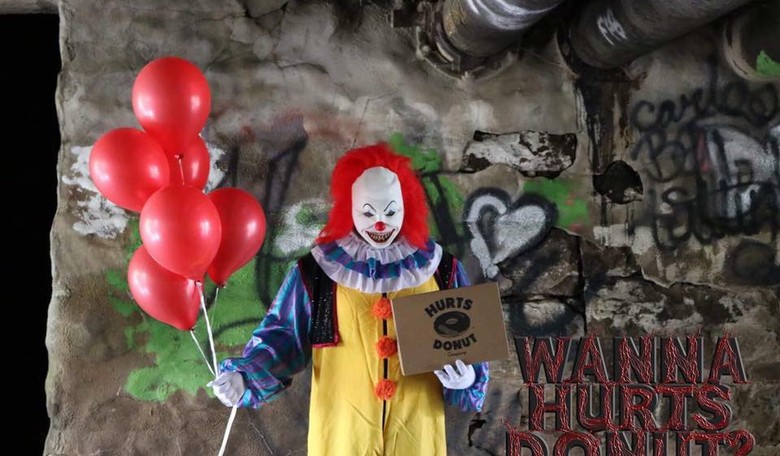 Donut Shop Offers Creepy Clown Donut Deliveries for Month of October