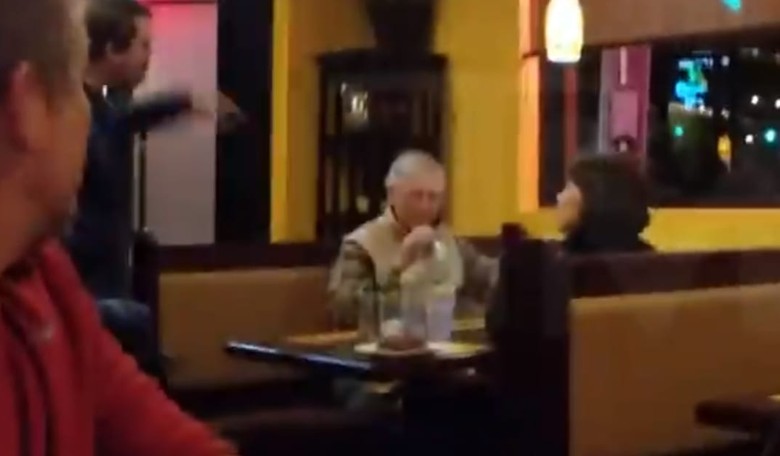 Crazed Liberal Attacks Mitch McConnell's Table at Restaurant, Tosses Food Out the Door