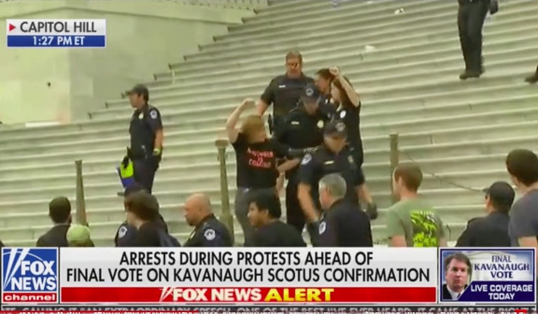 WATCH: Anti-Kavanaugh Protesters Being Arrested in Droves at Supreme Court and Capitol Buildings