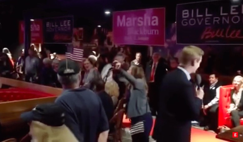 Protester Interrupts Marsha Blackburn's Moment of Silence for Pittsburgh Synagogue Shooting