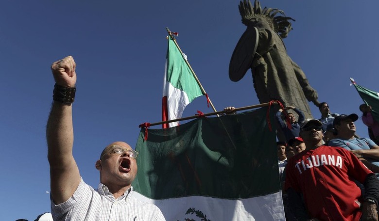 'It's a Tsunami': Angry Tijuana Residents Protest Caravan