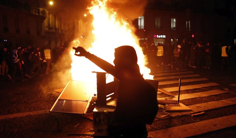 Violent Protests Spread from Paris to Belgium and the Netherlands