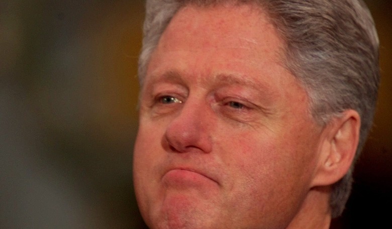 Report: Jeffrey Epstein Had Bizarre Portrait of Bill Clinton Wearing Blue Dress and Red Heels Hanging in Mansion