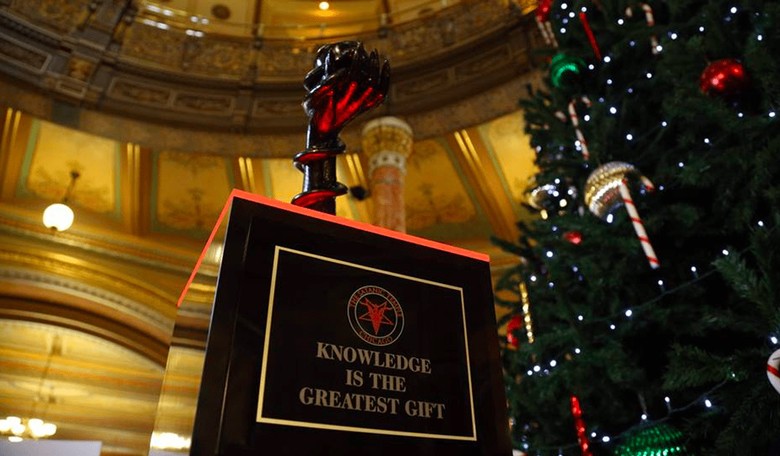 Satanic Temple Erects Monument to Sin at Illinois Statehouse